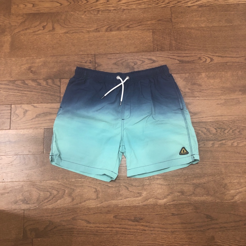 Navy Blue/Turquoise Men's Park Swim Shorts